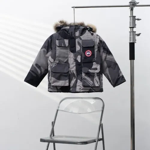 Canada Goose Down Feather Coat Long Sleeved For Kids #1398863 $132.00 USD, Wholesale Replica Canada Goose Down Feather Coat