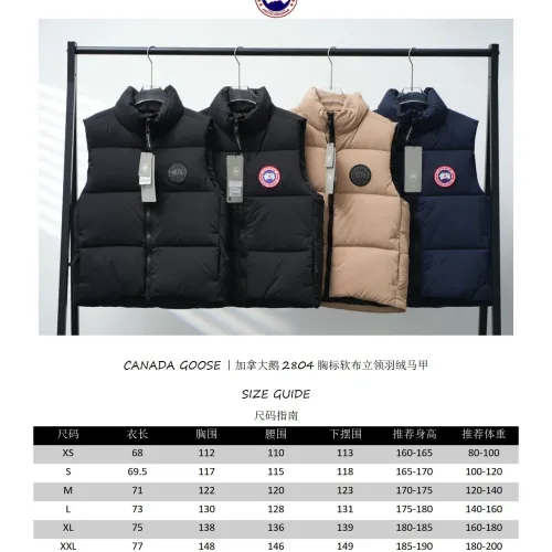 Replica Canada Goose Down Feather Coat Sleeveless For Unisex #1398876 $108.00 USD for Wholesale