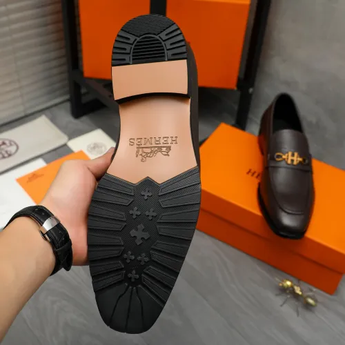 Replica Hermes Leather Shoes For Men #1399057 $85.00 USD for Wholesale