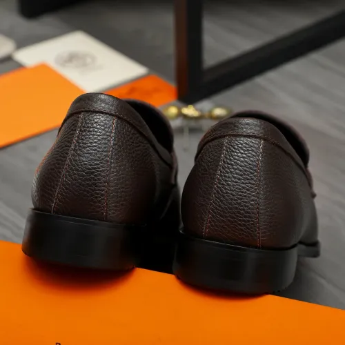 Replica Hermes Leather Shoes For Men #1399057 $85.00 USD for Wholesale
