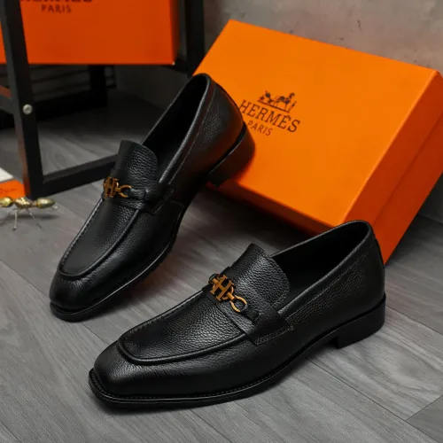 Hermes Leather Shoes For Men #1399058 $85.00 USD, Wholesale Replica Hermes Leather Shoes