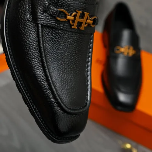 Replica Hermes Leather Shoes For Men #1399058 $85.00 USD for Wholesale