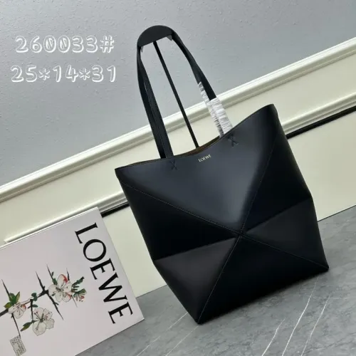 LOEWE AAA Quality Shoulder Bags In Brown For Women #1399067 $158.00 USD, Wholesale Replica LOEWE AAA Quality Shoulder Bags