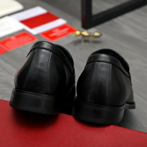 Replica Valentino Leather Shoes For Men #1399069 $85.00 USD for Wholesale