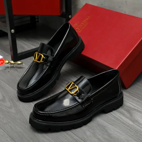 Valentino Leather Shoes For Men #1399070 $85.00 USD, Wholesale Replica Valentino Leather Shoes