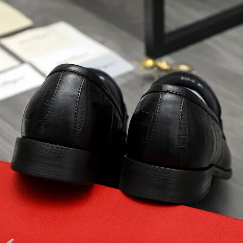 Replica Salvatore Ferragamo Leather Shoes For Men #1399117 $82.00 USD for Wholesale