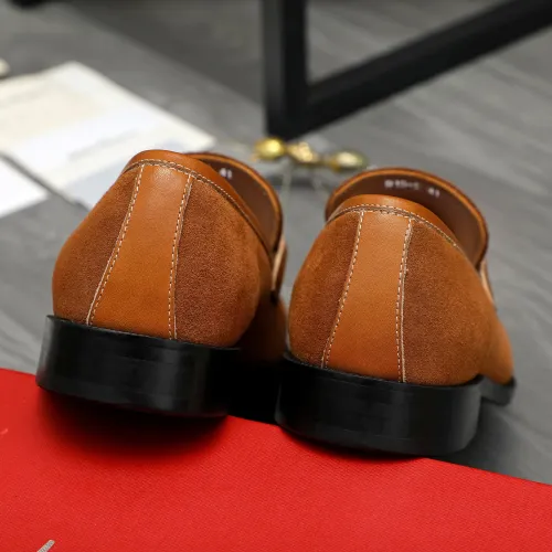 Replica Salvatore Ferragamo Leather Shoes For Men #1399134 $80.00 USD for Wholesale