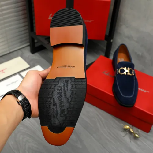 Replica Salvatore Ferragamo Leather Shoes For Men #1399135 $80.00 USD for Wholesale