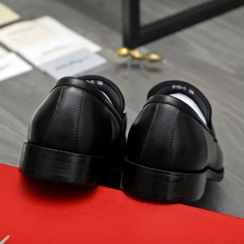 Replica Salvatore Ferragamo Leather Shoes For Men #1399137 $82.00 USD for Wholesale