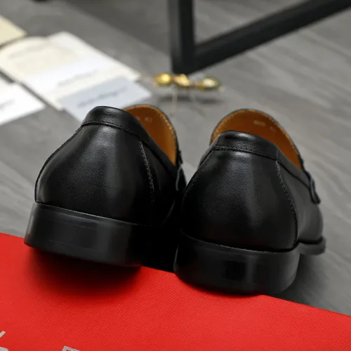 Replica Salvatore Ferragamo Leather Shoes For Men #1399142 $85.00 USD for Wholesale