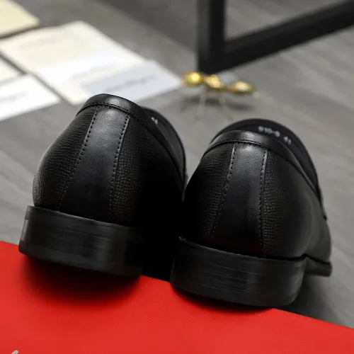 Replica Salvatore Ferragamo Leather Shoes For Men #1399143 $82.00 USD for Wholesale