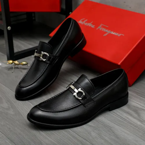 Salvatore Ferragamo Leather Shoes For Men #1399144 $82.00 USD, Wholesale Replica Salvatore Ferragamo Leather Shoes