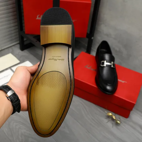Replica Salvatore Ferragamo Leather Shoes For Men #1399144 $82.00 USD for Wholesale