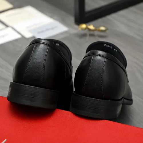 Replica Salvatore Ferragamo Leather Shoes For Men #1399145 $82.00 USD for Wholesale