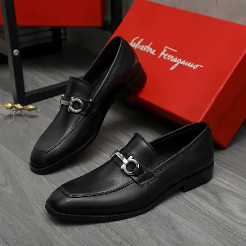 Salvatore Ferragamo Leather Shoes For Men #1399146 $82.00 USD, Wholesale Replica Salvatore Ferragamo Leather Shoes