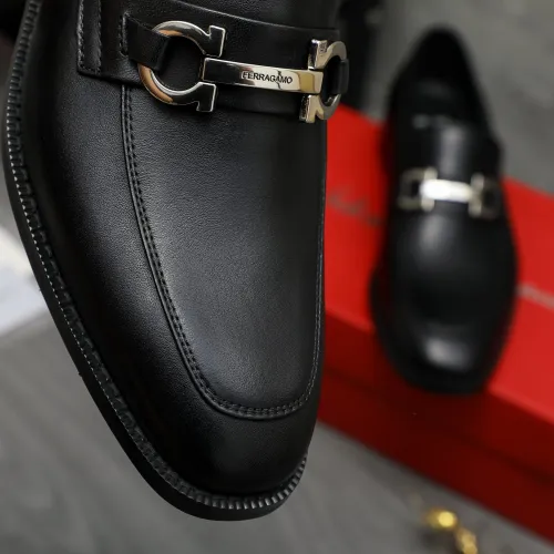 Replica Salvatore Ferragamo Leather Shoes For Men #1399146 $82.00 USD for Wholesale