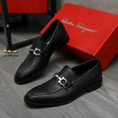 Salvatore Ferragamo Leather Shoes For Men #1399147 $82.00 USD, Wholesale Replica Salvatore Ferragamo Leather Shoes