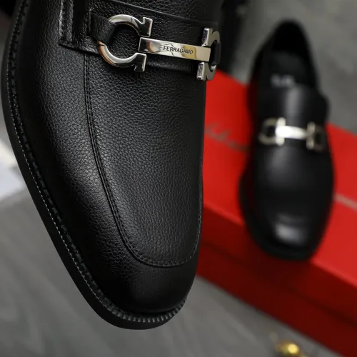 Replica Salvatore Ferragamo Leather Shoes For Men #1399147 $82.00 USD for Wholesale