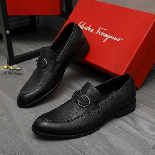 Salvatore Ferragamo Leather Shoes For Men #1399148 $82.00 USD, Wholesale Replica Salvatore Ferragamo Leather Shoes