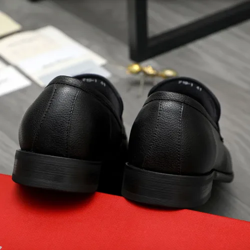 Replica Salvatore Ferragamo Leather Shoes For Men #1399148 $82.00 USD for Wholesale