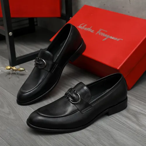 Salvatore Ferragamo Leather Shoes For Men #1399149 $82.00 USD, Wholesale Replica Salvatore Ferragamo Leather Shoes