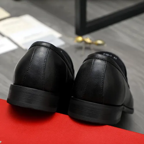 Replica Salvatore Ferragamo Leather Shoes For Men #1399149 $82.00 USD for Wholesale