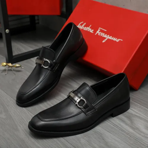 Salvatore Ferragamo Leather Shoes For Men #1399150 $82.00 USD, Wholesale Replica Salvatore Ferragamo Leather Shoes