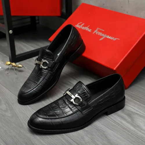 Salvatore Ferragamo Leather Shoes For Men #1399152 $82.00 USD, Wholesale Replica Salvatore Ferragamo Leather Shoes
