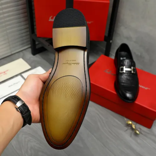 Replica Salvatore Ferragamo Leather Shoes For Men #1399152 $82.00 USD for Wholesale