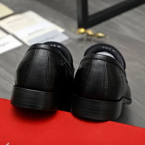 Replica Salvatore Ferragamo Leather Shoes For Men #1399152 $82.00 USD for Wholesale