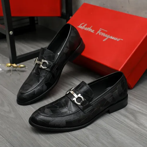 Salvatore Ferragamo Leather Shoes For Men #1399153 $82.00 USD, Wholesale Replica Salvatore Ferragamo Leather Shoes