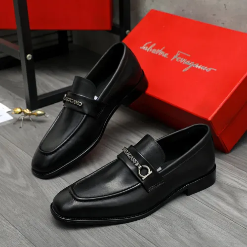 Salvatore Ferragamo Leather Shoes For Men #1399154 $85.00 USD, Wholesale Replica Salvatore Ferragamo Leather Shoes