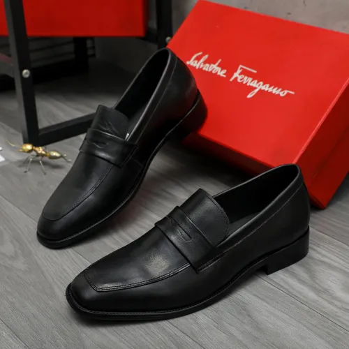 Salvatore Ferragamo Leather Shoes For Men #1399155 $85.00 USD, Wholesale Replica Salvatore Ferragamo Leather Shoes