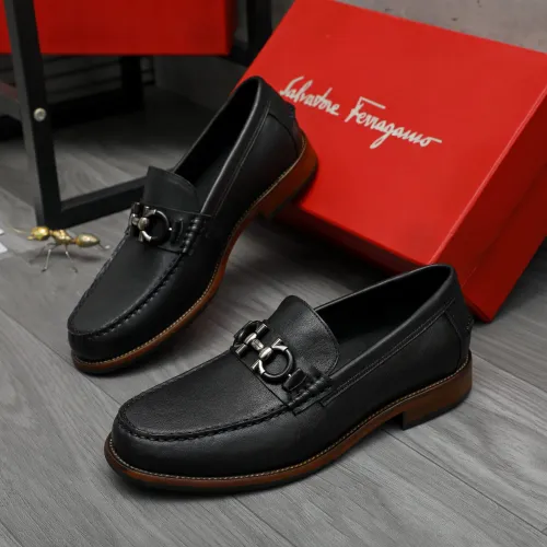 Salvatore Ferragamo Leather Shoes For Men #1399157 $125.00 USD, Wholesale Replica Salvatore Ferragamo Leather Shoes
