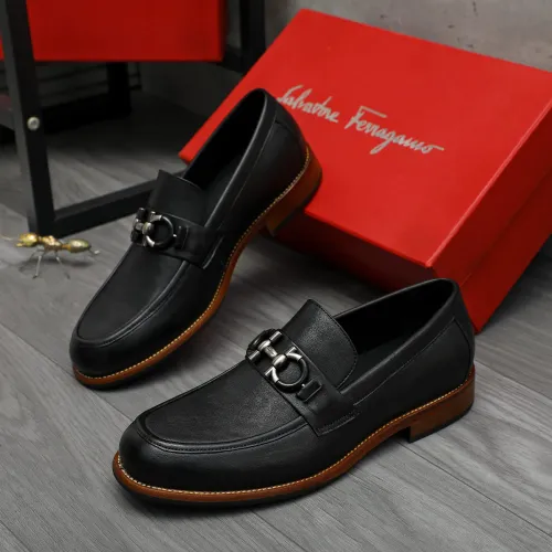 Salvatore Ferragamo Leather Shoes For Men #1399159 $125.00 USD, Wholesale Replica Salvatore Ferragamo Leather Shoes