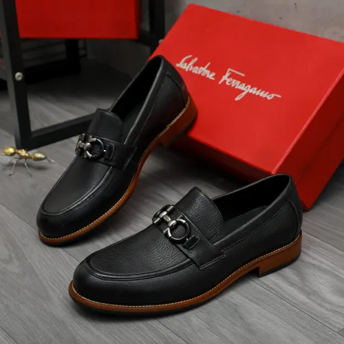 Salvatore Ferragamo Leather Shoes For Men #1399160 $125.00 USD, Wholesale Replica Salvatore Ferragamo Leather Shoes