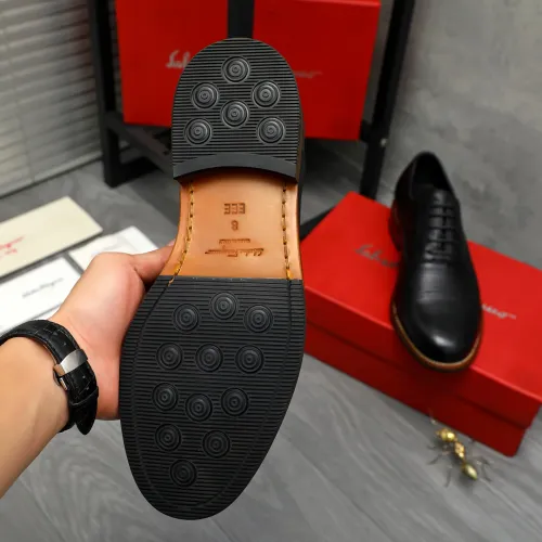 Replica Salvatore Ferragamo Leather Shoes For Men #1399162 $125.00 USD for Wholesale