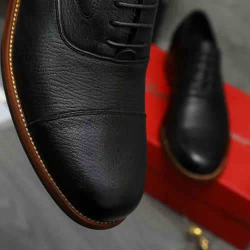 Replica Salvatore Ferragamo Leather Shoes For Men #1399162 $125.00 USD for Wholesale