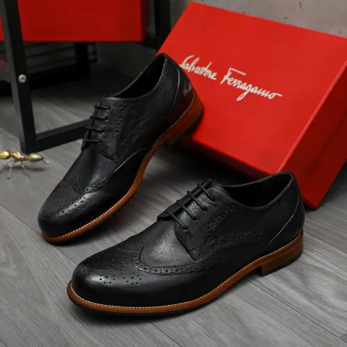 Salvatore Ferragamo Leather Shoes For Men #1399168 $125.00 USD, Wholesale Replica Salvatore Ferragamo Leather Shoes