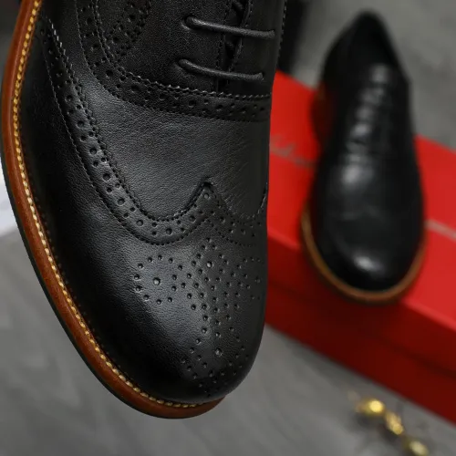 Replica Salvatore Ferragamo Leather Shoes For Men #1399170 $125.00 USD for Wholesale