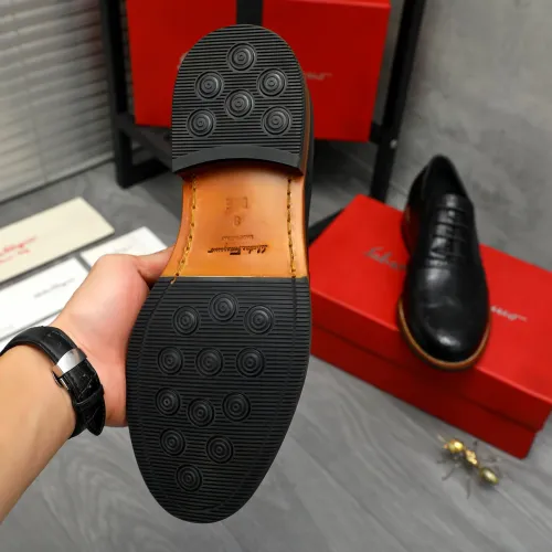 Replica Salvatore Ferragamo Leather Shoes For Men #1399170 $125.00 USD for Wholesale