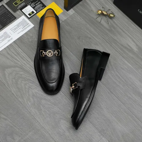 Armani Leather Shoes For Men #1399173 $85.00 USD, Wholesale Replica Armani Leather Shoes