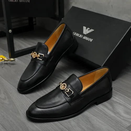 Replica Armani Leather Shoes For Men #1399173 $85.00 USD for Wholesale
