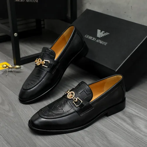 Replica Armani Leather Shoes For Men #1399176 $85.00 USD for Wholesale