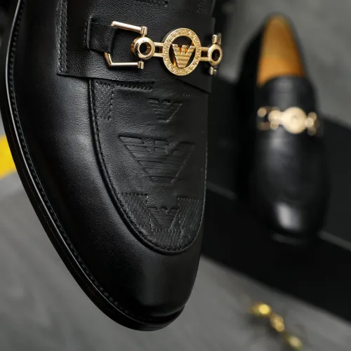 Replica Armani Leather Shoes For Men #1399176 $85.00 USD for Wholesale