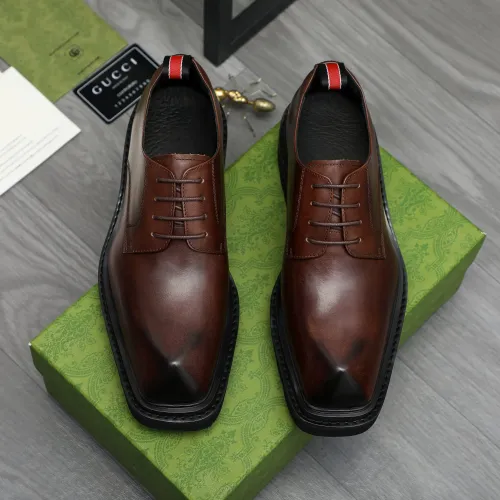 Replica Gucci Oxfords Shoes For Men #1399222 $112.00 USD for Wholesale