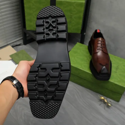 Replica Gucci Oxfords Shoes For Men #1399222 $112.00 USD for Wholesale