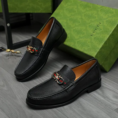 Replica Gucci Oxfords Shoes For Men #1399240 $85.00 USD for Wholesale