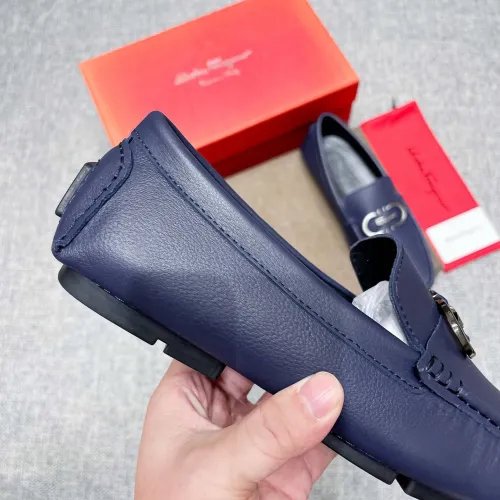 Replica Salvatore Ferragamo Leather Shoes For Men #1399265 $82.00 USD for Wholesale