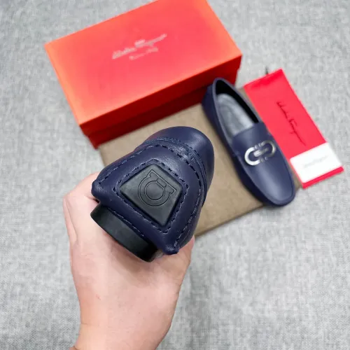 Replica Salvatore Ferragamo Leather Shoes For Men #1399265 $82.00 USD for Wholesale